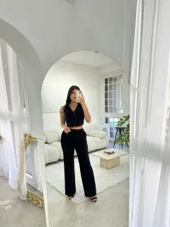 Pantalón negro de vestir