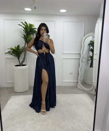 Maxi vestido denim